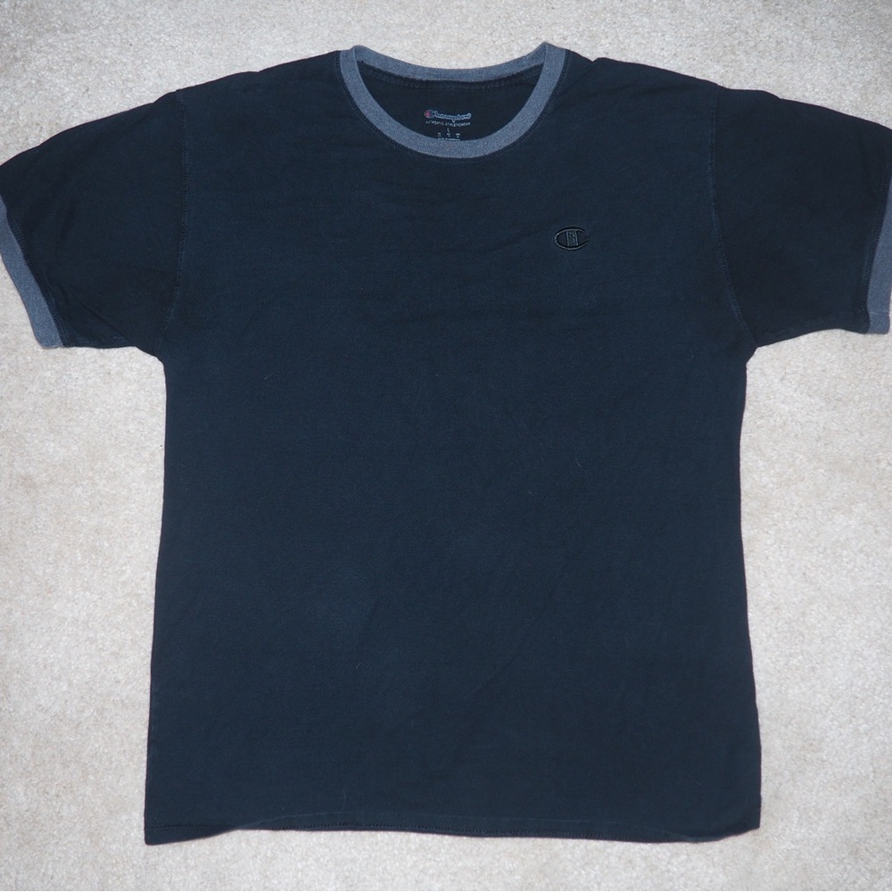 Black Champion Shirt Size L